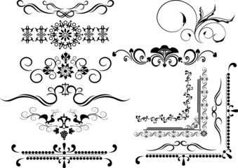 Decorative frame, border of ornament.Graphic arts.