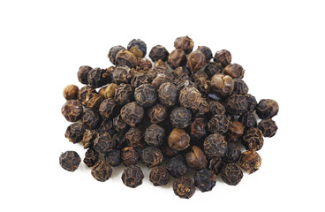 black pepper on white