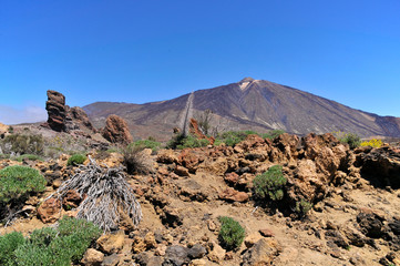 Volcan du Teide à Ténérife aux îles espagnoles des Canaries