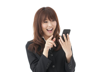 スマートフォン　女性