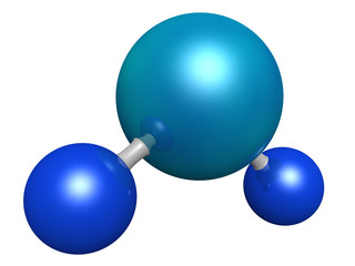 3d model of water molecule