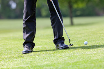 golf ball in motion