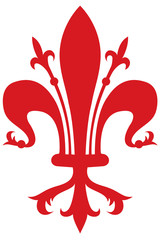 lily flower - heraldic symbol (element)