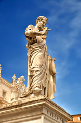 Fototapeta na wymiar Saint Peter holding the key to heaven