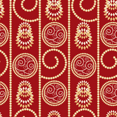 Christmas and New Year background with balls and stars