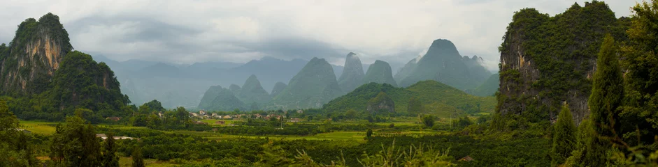Foto auf Acrylglas China Xingping Karstpanorama