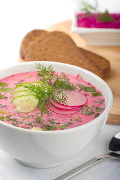 Cold Beet Soup With Horseradish