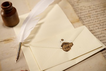 Vintage letter concept