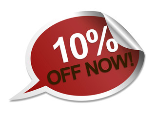 10% off sppech bubble