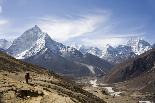 Nepalese landscape, Amadablam