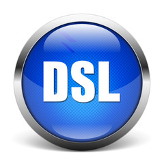 blue DSL icon