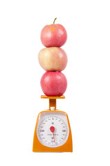 Apples and weight scale