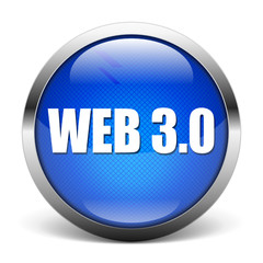 blue WEB 3.0 button