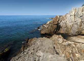 Fototapeta na wymiar la costa ligure