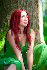 Naklejka premium Green Sprite
