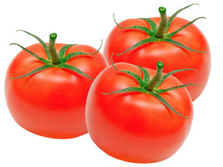 Tomato isolated on white background