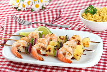 Barbecued Shrimp Kabobs