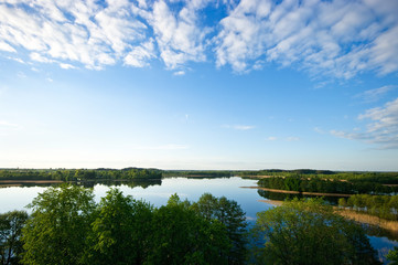 Wigry lake during the dusk, Poland