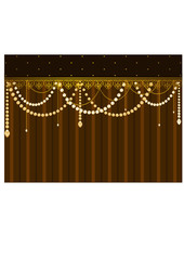 Beautiful background with lace ornaments and beads