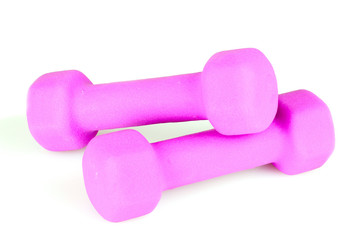dumbbells fitness isolated on white