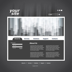 Abstract business web site design template vector