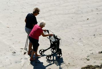 marcher sur le sable