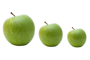Evolution of green apples