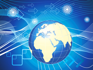 abstract blue digital corporate background