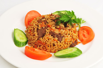 Pilaf with vegetables