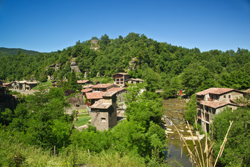 Rupit typical rural landscape of Catalonia, Spain