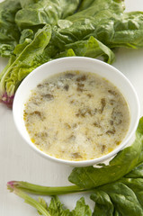 Traditional Bulgarian Spinach Soup