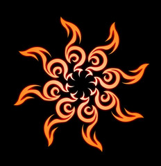 太陽のトライバル（黒）