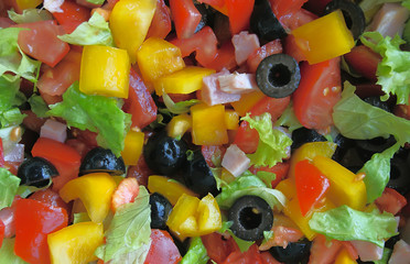 Fresh vegetable salad