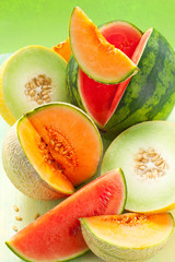 melons and watermelon