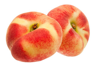 peach isolated on white background