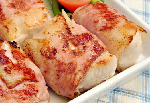 Brocheta de carne y verdura