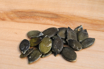 Petit tas de graines de courge