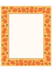 Vector illustration with tea set and cakes.