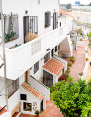 Mediterranean architecture in Maro, Spain