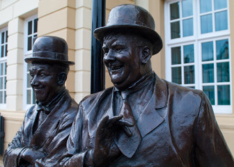 Laurel and Hardy statue