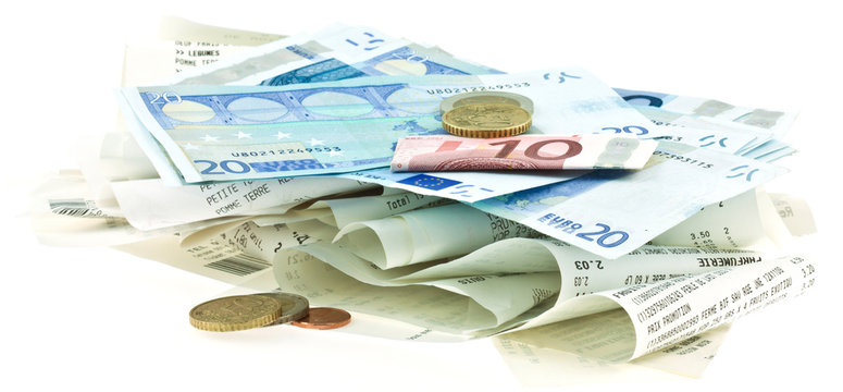 tickets de caisse argent consommateur