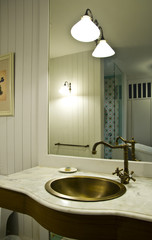 Interior of bath room in modern house