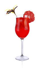 Isolated summer drink on white background