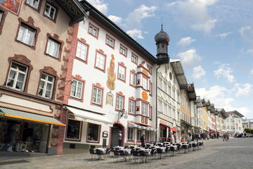 Fototapeta na wymiar Bad Tölz Marktstrasse