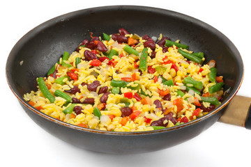 Rice with mix vegetables