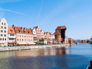 Embankment  of Molawa river, Gdansk