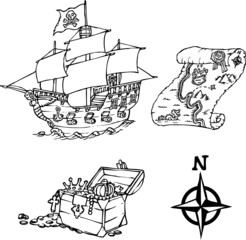 Drawing pirate elements