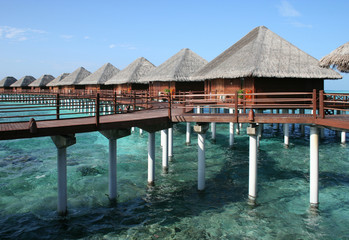 Maldives water villas