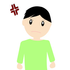 怒っている男性