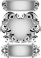 Retro ornamental frame